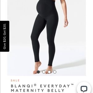 NWT Blanqi Everyday Maternity Belly Support Leggings - Black, Size XXL
